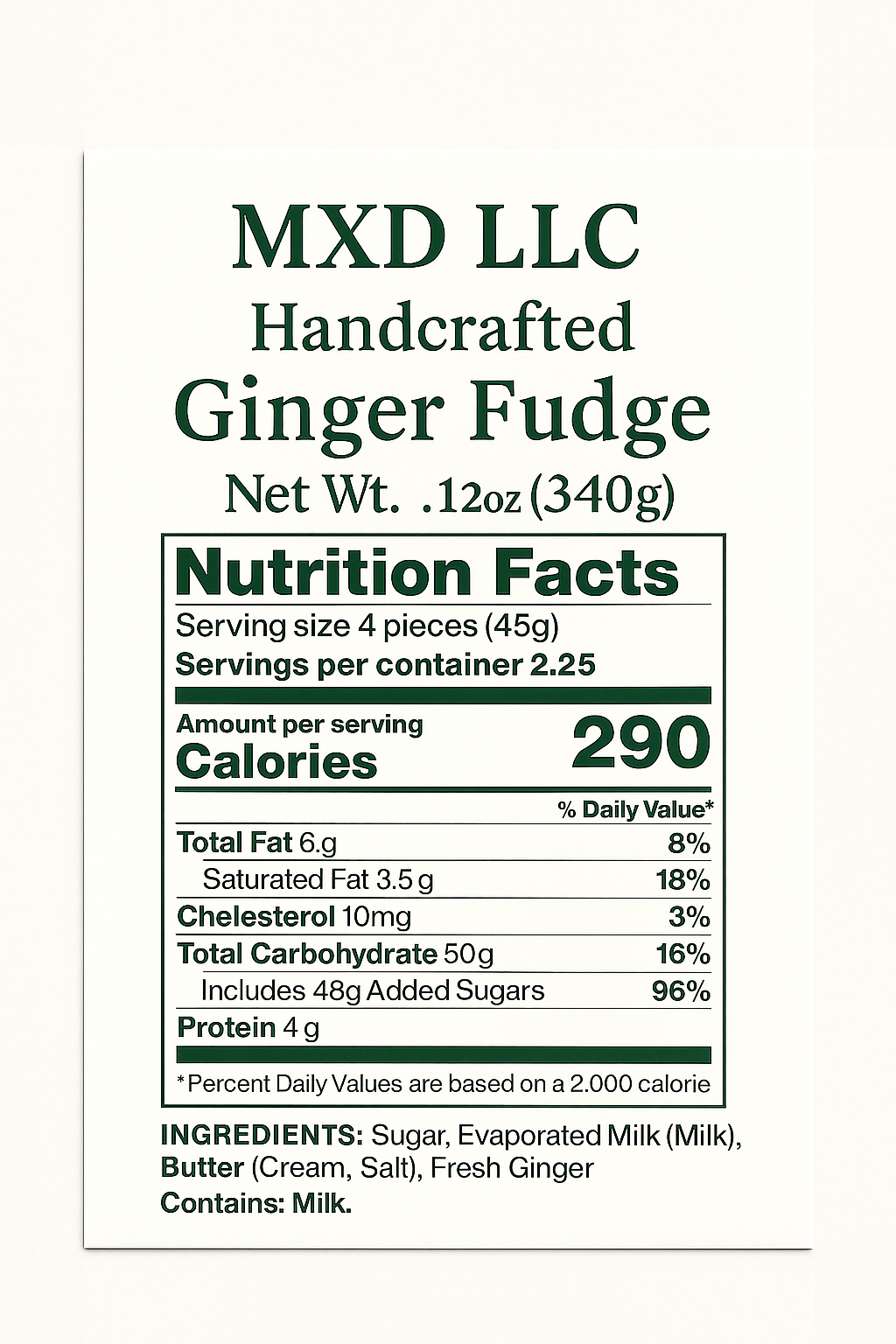 Caribbean Ginger Fudge